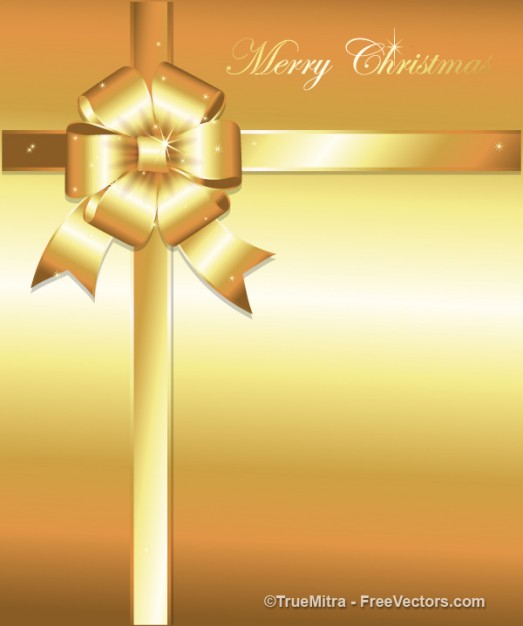 Christmas golden holiday gift bow christmas background about Opinions Santa Claus